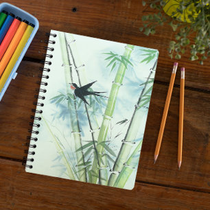 Carnet Forêt de bambou - vert