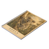 Carnet Forêt de Koalas et d'Eucalyptus VINTAGE (Côté gauche)