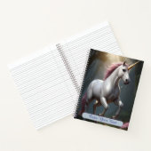 Carnet Forêt de licorne blanche personnalisée (Intérieur)
