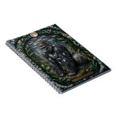 Carnet Forêt de mousse de gorille Illumina vitrail (Côté Droit)