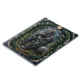 Carnet Forêt de mousse de gorille Illumina vitrail (Côté gauche)