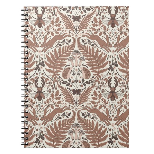 Carnet Forêt de mousse de Mocha/Bois et plantes (Devant)