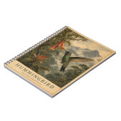 Carnet Forêt de nuages colibri VINTAGE (Côté gauche)