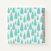 Carnet Forêt de sapins de Noël Pastel (Dos)