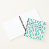 Carnet Forêt de sapins de Noël Pastel (Intérieur)