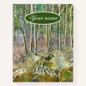 Carnet forêt d'hiver peinture aquarelle (Devant)