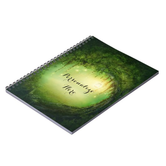 Carnet Forêt Dreamy Enchantée & Lumières Rustique Personn (Côté gauche)