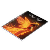 Carnet Forêt élégante pixie mignonne feu princesse lumine (Côté gauche)