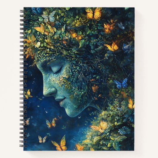 Carnet Forêt enchantée de la déesse papillon (1) (Devant)