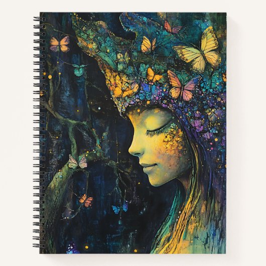 Carnet Forêt enchantée de la déesse papillon (6) (Devant)