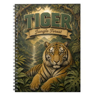Carnet Forêt Jungle Tigre POPCUT