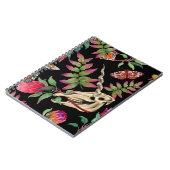 Carnet Forêt magique Unicorn Motif foncé. (Côté gauche)