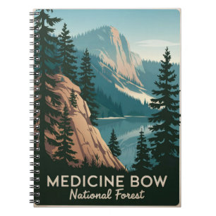 Carnet Forêt nationale de Medicine Bow Vintage