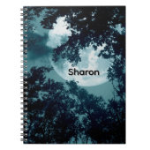 Carnet Forêt nocturne enchanteresse avec Pleine lune pers (Devant)