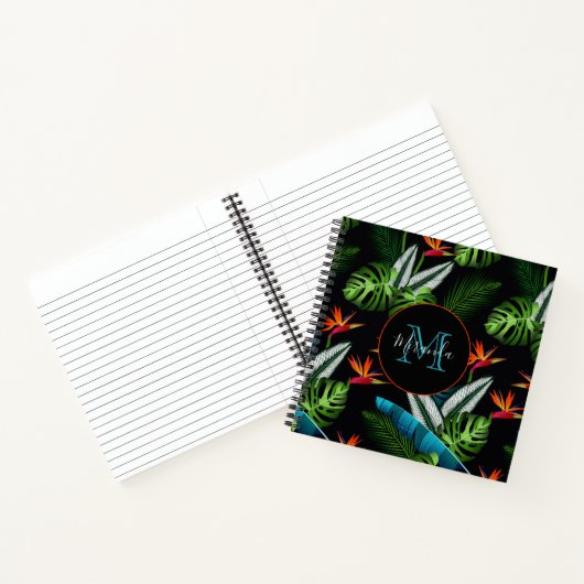 Carnet Forêt noire feuillage vert feuille (Intérieur)