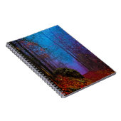 Carnet Forêt peinte d'automne brume violette (Côté Droit)