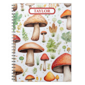 Carnet Forêt rustique de champignons (Devant)