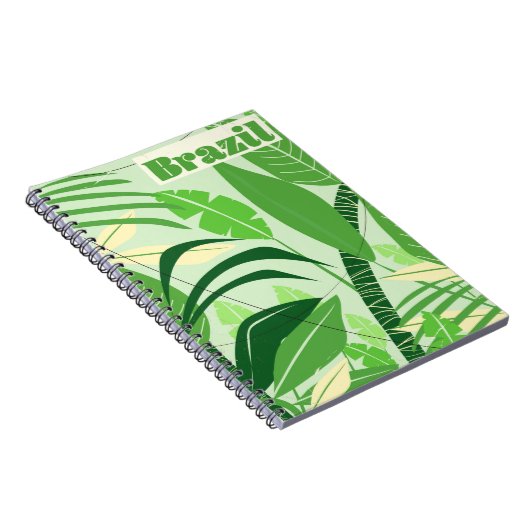Carnet Forêt tropicale brésilienne impression de vacances (Côté Droit)