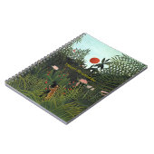 Carnet Forêt vierge d'Henri Rousseau avec le nom du couch (Côté gauche)