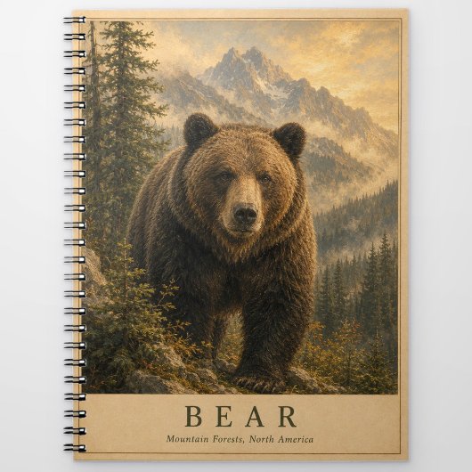 Carnet Forêts de Bear Mountain VINTAGE