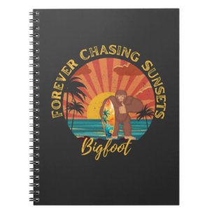 Carnet Forever Chasing Sunsets Bigfoot Surf Noir