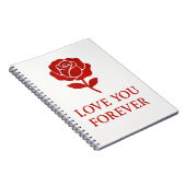 Carnet Forever Rose Inspiring Warm Romantic Valentine (Côté Droit)