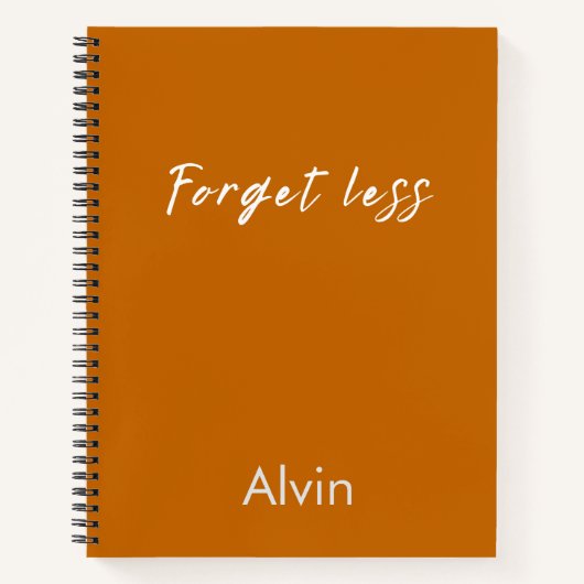 Carnet Forget Less – Notebook Quotes (Devant)