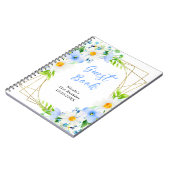 Carnet Forget Me Nots and Daisies Birthday Guest Book (Côté gauche)