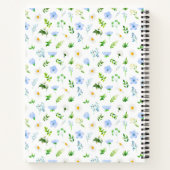 Carnet Forget-Me-Nots Daisies Floral Recipe Book (Dos)