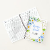 Carnet Forget-Me-Nots Daisies Floral Recipe Book (Intérieur)