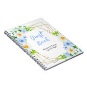 Carnet Forget-Me-Nots Daisies Floral Wedding Guest Book (Côté Droit)