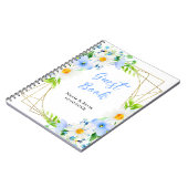 Carnet Forget-Me-Nots Daisies Floral Wedding Guest Book (Côté gauche)