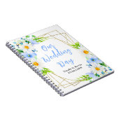 Carnet Forget-Me-Nots Daisies Floral Wedding Planner (Côté Droit)