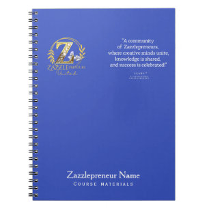 Carnet Formation personnalisée pour entreprise Zazzle de