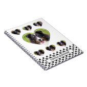 Carnet Forme cardiaque Modèles photo, pattes et texte (Côté Droit)