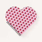 Carnet Forme de coeur mignonne pixélisée (Devant)