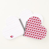 Carnet Forme de coeur mignonne pixélisée (Intérieur)