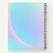 Carnet Forme de dégradé pastel doux arc-en-ciel (Dos)