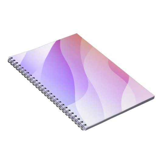 Carnet Forme de vague géométrique Abstraite avec C doux d (Côté Droit)