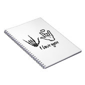 Carnet Forme des mains - Squelette Mains du coeur (Côté Droit)