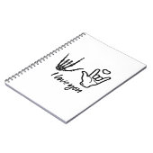 Carnet Forme des mains - Squelette Mains du coeur (Côté gauche)