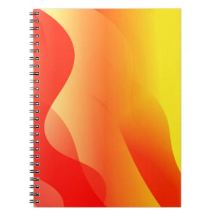 Carnet Forme d'onde géométrique avec Abstrac flou à dégra