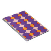 Carnet Forme géométrique design motif rétro abstrait vint (Côté Droit)