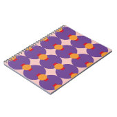 Carnet Forme géométrique design motif rétro abstrait vint (Côté gauche)