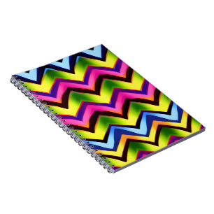 Carnet Forme V colorée Motif transparent