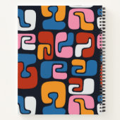 Carnet Formes Abstraites contemporaines Retro Personnalis (Dos)