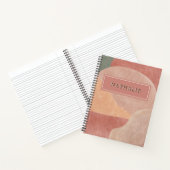 Carnet Formes Abstraites Modernes Nordiques Nom (Intérieur)