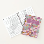 Carnet Formes Abstraites modernes Plum Sage Recette perso (Intérieur)