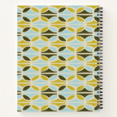 Carnet Formes Abstraites Motif Vert Bleu Personnalisé (Dos)