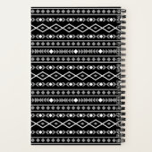 Carnet Formes Aztec Motif gris noir (Verso)